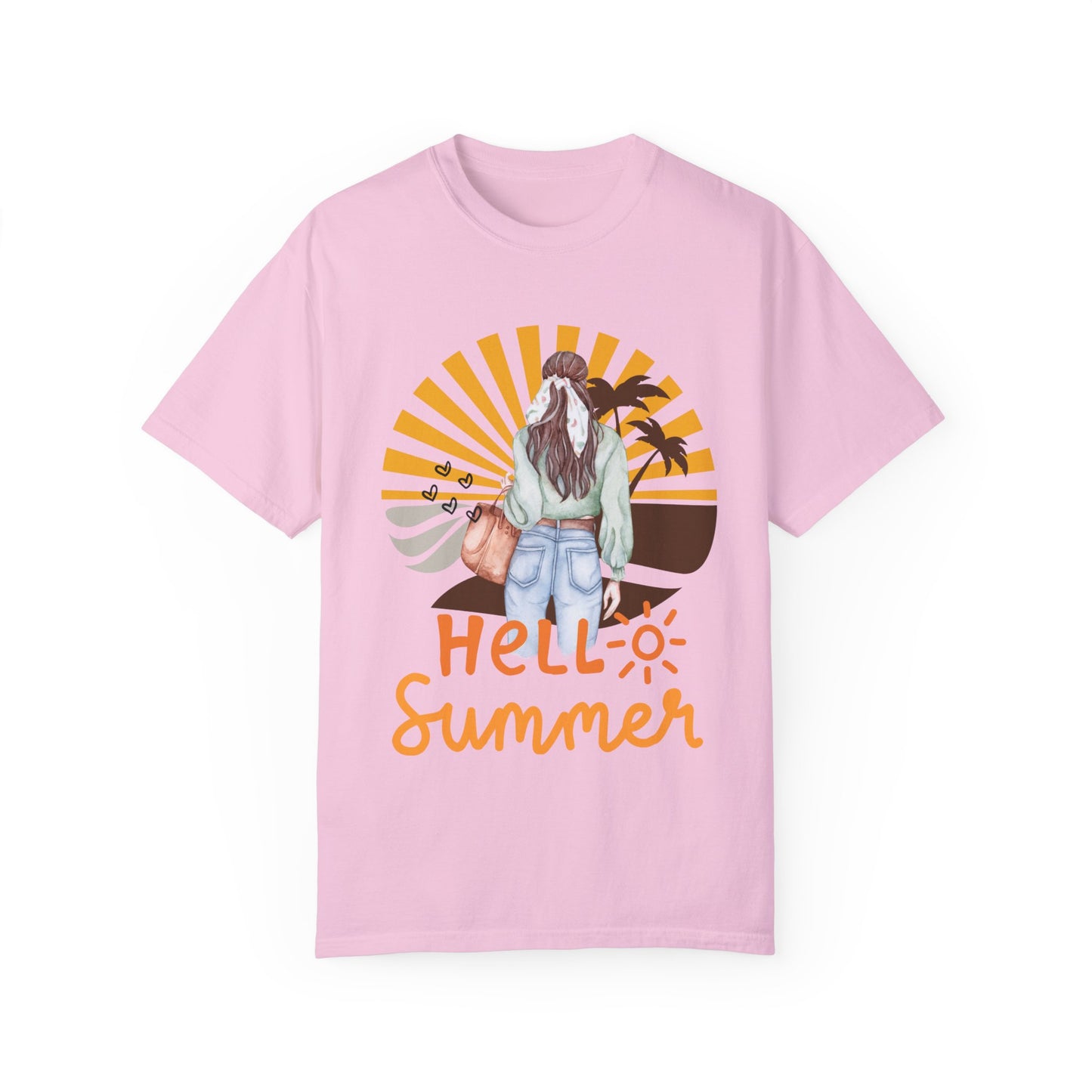 Hello Summer Women's Garment-Dyed T-shirt