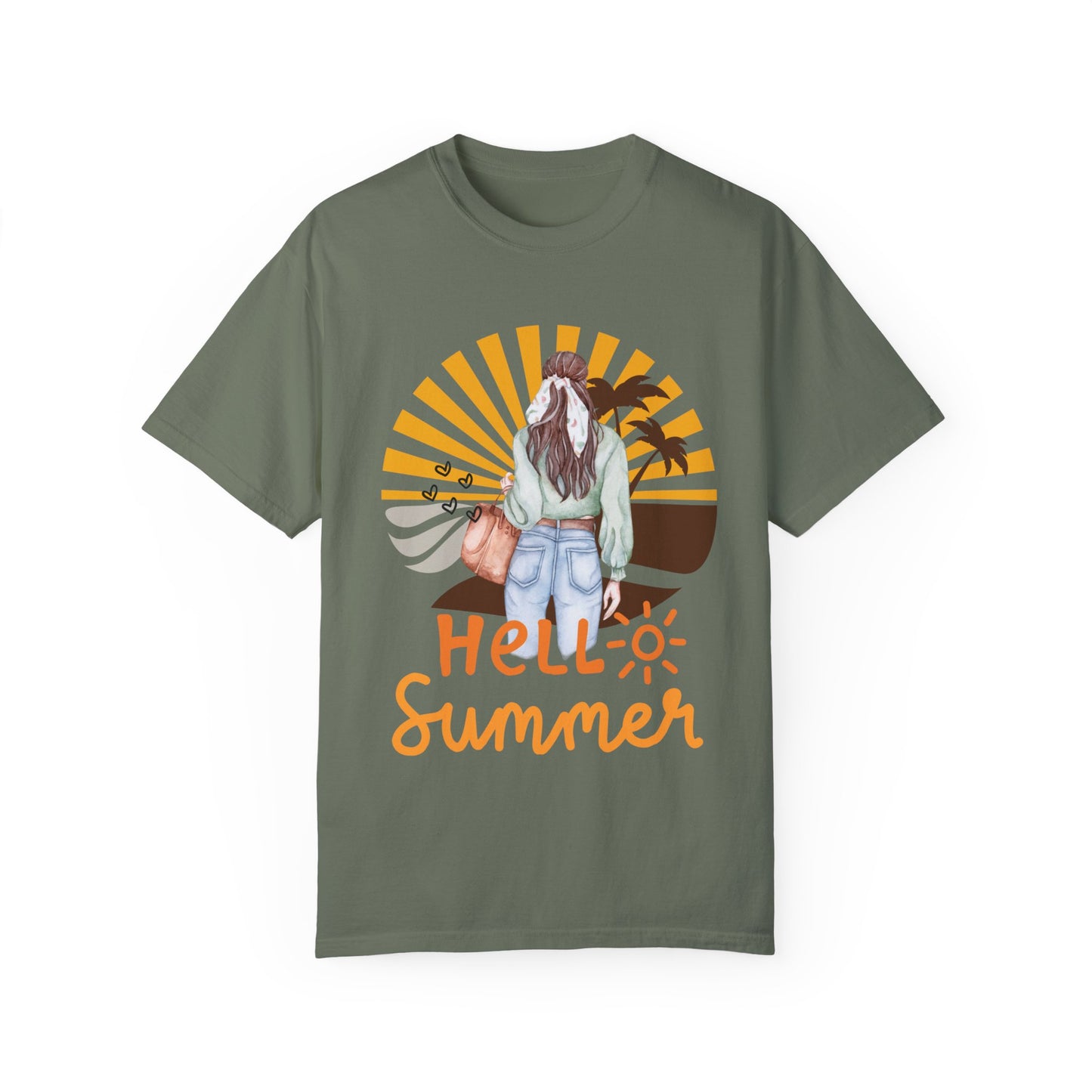 Hello Summer Women's Garment-Dyed T-shirt