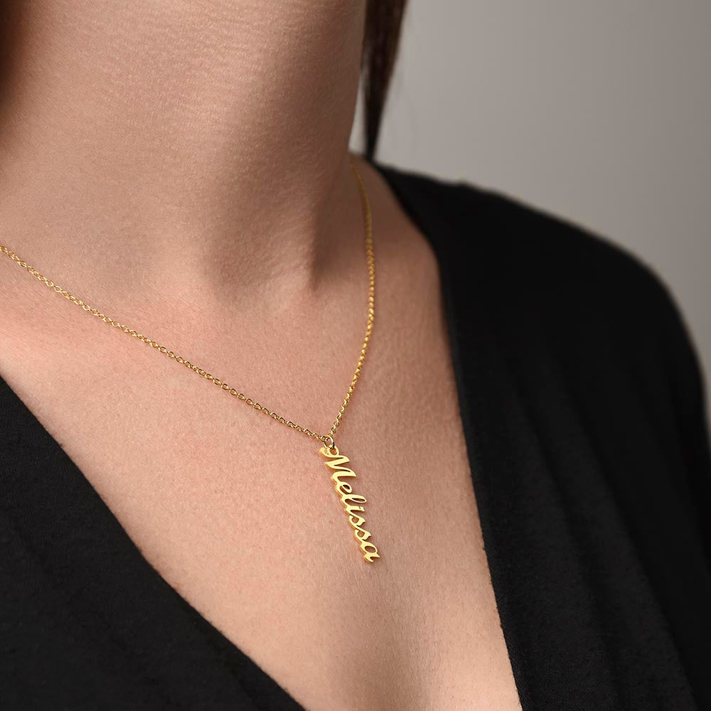 Products 18k Gold Name Necklace, Dainty Necklace, Personalized Gifts, Personalized Necklace-Gift For Her